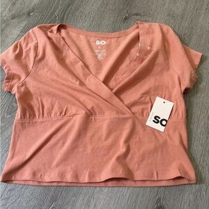 So Good For Life Cropped Wrap Tee size XL